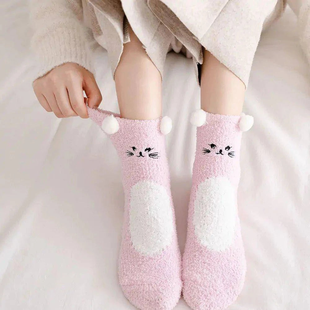 Comfortable Women's Fuzzy Socks Winter Warm Fleece - Home Kartz