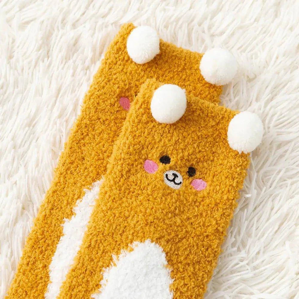 Comfortable Women's Fuzzy Socks Winter Warm Fleece - Home Kartz