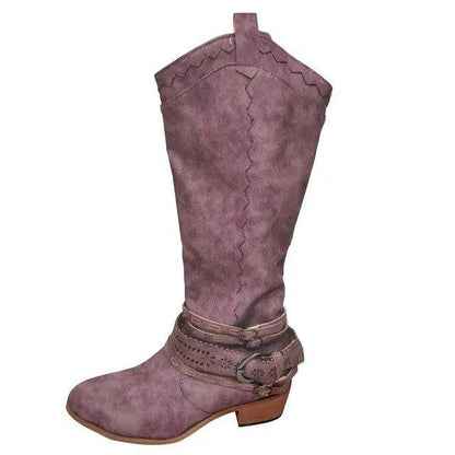 👢 Women's High Boots | Fashion-Forward Over The Knee Boots with Side Zipper 🌟 - Home Kartz