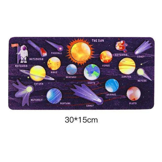 Explore the Cosmos with Wooden Puzzles for Toddlers - Solar System Fun! - Home Kartz