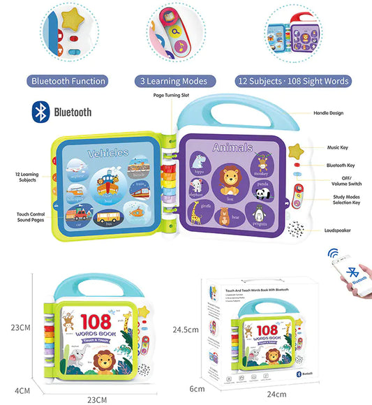 Speak & Learn: 108 Words Bluetooth English Reading Machine! 🗣️🎶