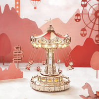 Create, Listen & Relax - Craft Your Own Dreamy Wooden Musical Carousel!