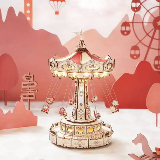 Create, Listen & Relax - Craft Your Own Dreamy Wooden Musical Carousel!