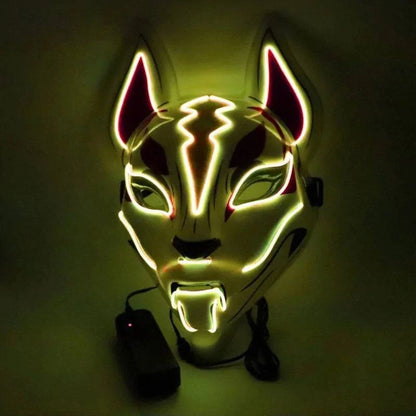 Illuminate Your Look with the Neon LED Luminous Joker Mask for Halloween and Parties 🎃 - Home Kartz