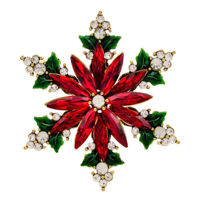 Elevate Your Holiday Look with Our Sparkling Christmas Crystal Snowflake Pin ⛄❄️ - Home Kartz