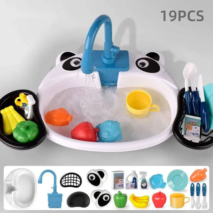 Discover the Magic of Cleaning with Our Vegetable Basin Cycle Washbasin Play Set - Home Kartz
