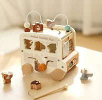 Explore Creative Play with Our Colorful Wooden Bus Toy – Perfect for Young Builders - Home Kartz