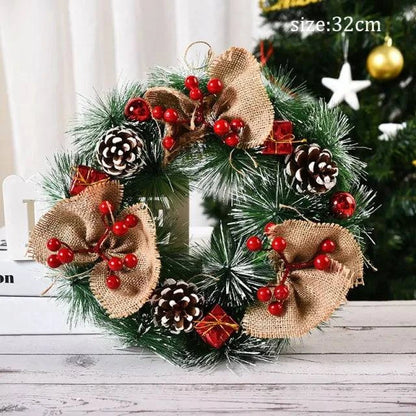 Festive Christmas Wreath Door Garlands – Add Holiday Cheer to Your Door - Home Kartz