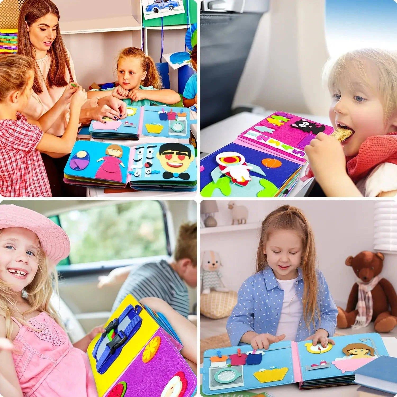 Interactive 3D Story Cloth Book for Babies – Sensory Learning and Early Literacy - Home Kartz