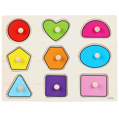 Montessori-Style Wooden Puzzle | Boosts Fine Motor Skills & Cognitive Focus